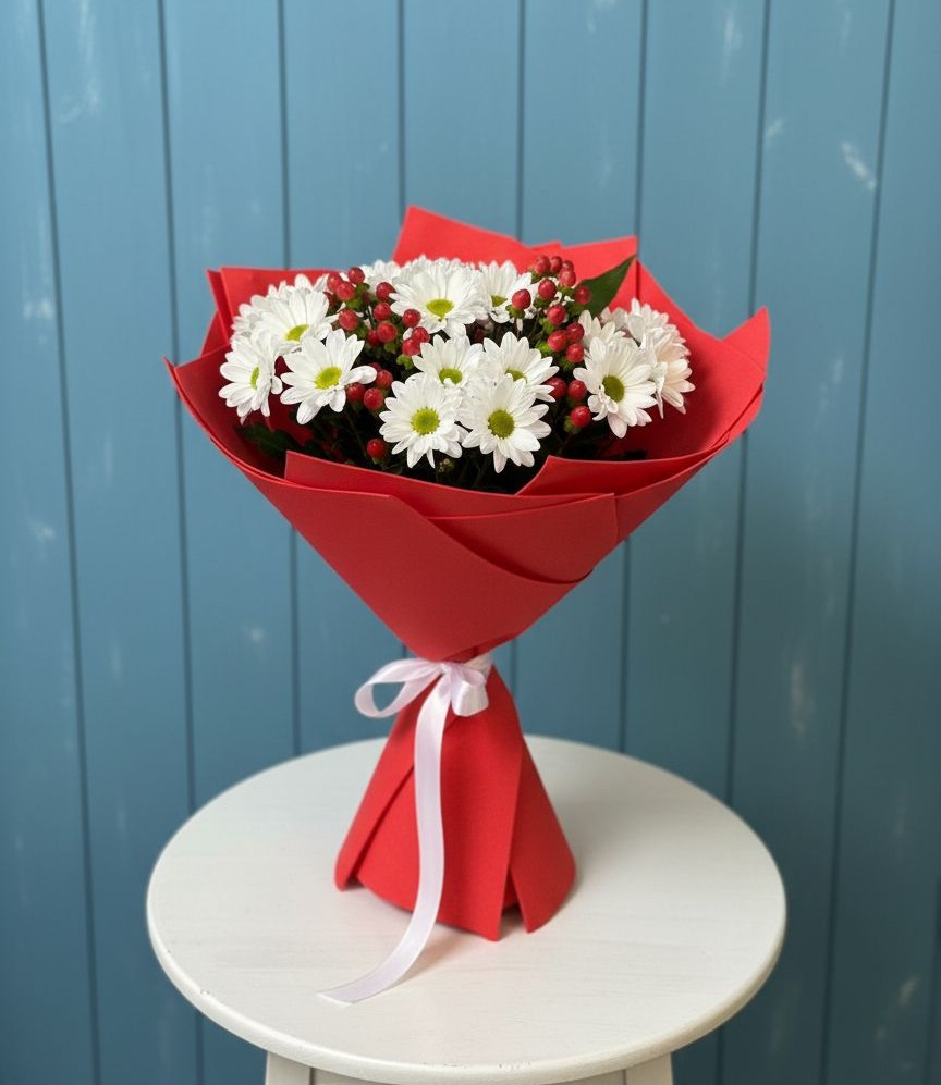 Букет цветов из: Хризантемы в Темижбекском