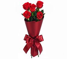 Букет 5 Красных роз Эдлесс Лав в Темижбекском