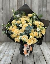 Букет цветов из:  Розы и Лизиантусы в Темижбекском