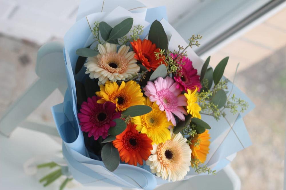 Букет цветов из: Герберы в Темижбекском