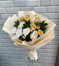 Букет цветов из:  Розы и Хризантемы #REPLACE_PRED# Темижбекском