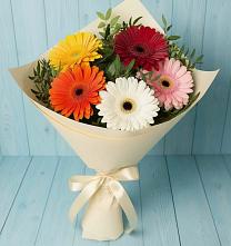 Букет цветов из:  Герберы #REPLACE_PRED# Темижбекском