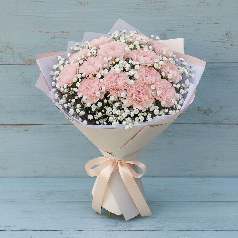 Букет цветов из: Гвоздики в Темижбекском