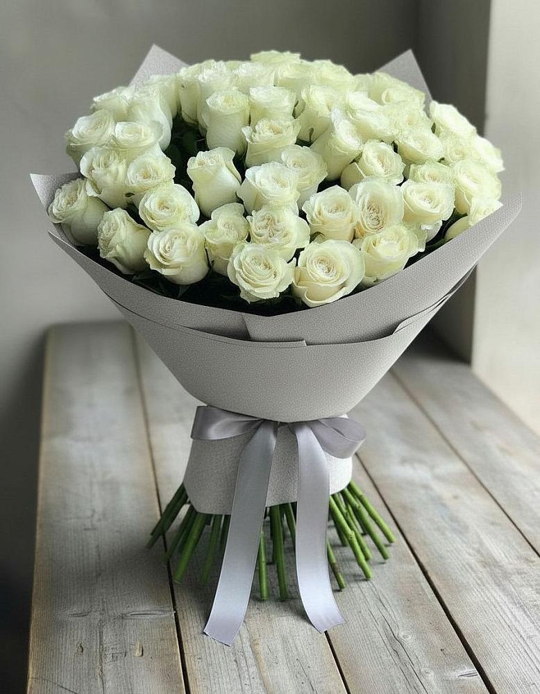 Букет 35 Белых роз в Темижбекском