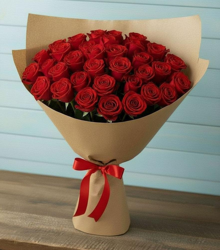 Букет Красные розы Милано в Темижбекском