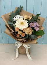 Букет цветов из:  Герберы и Хризантемы в Темижбекском