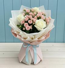 Букет цветов из:  Розы в Темижбекском