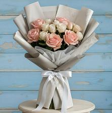 Букет цветов из:  Розы в Темижбекском