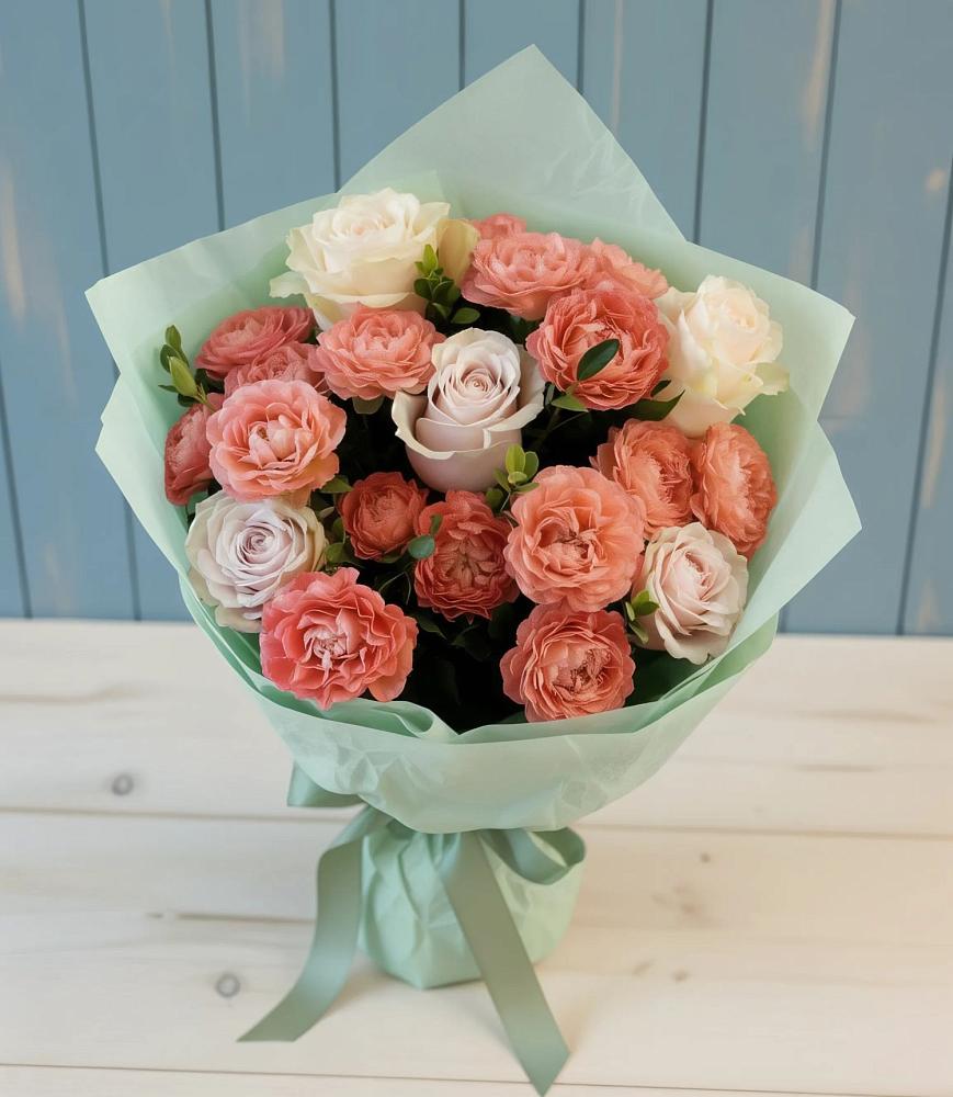 Букет цветов из: Розы в Темижбекском