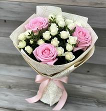 Букет цветов из:  Розы в Темижбекском