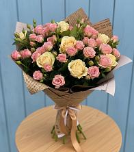 Букет цветов из:  Розы в Темижбекском