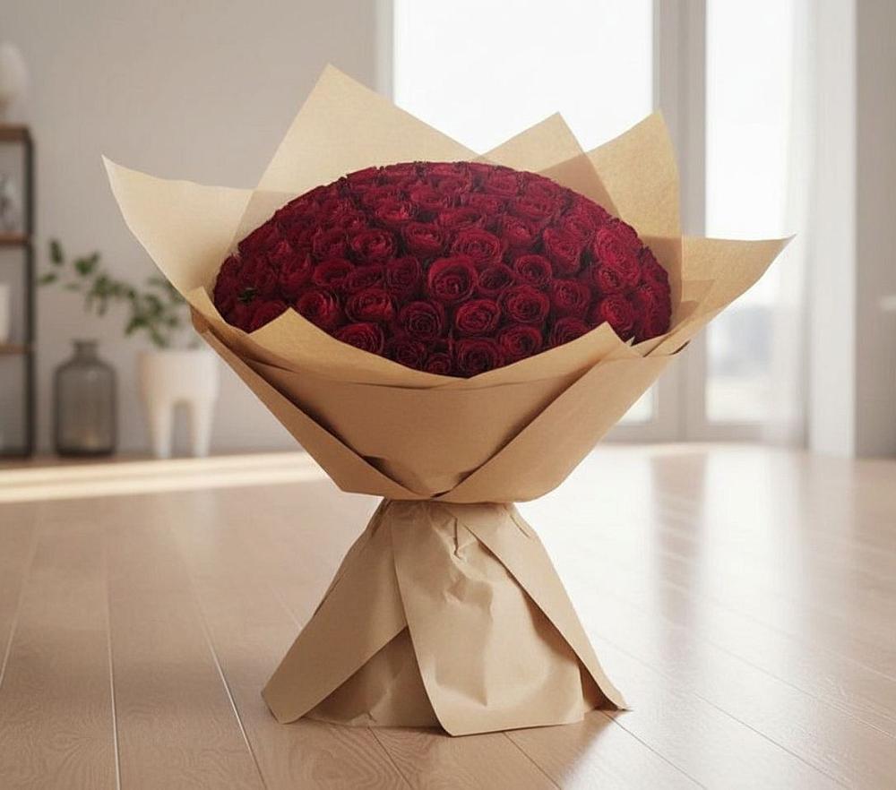 Букет 101 Красная роза в Темижбекском