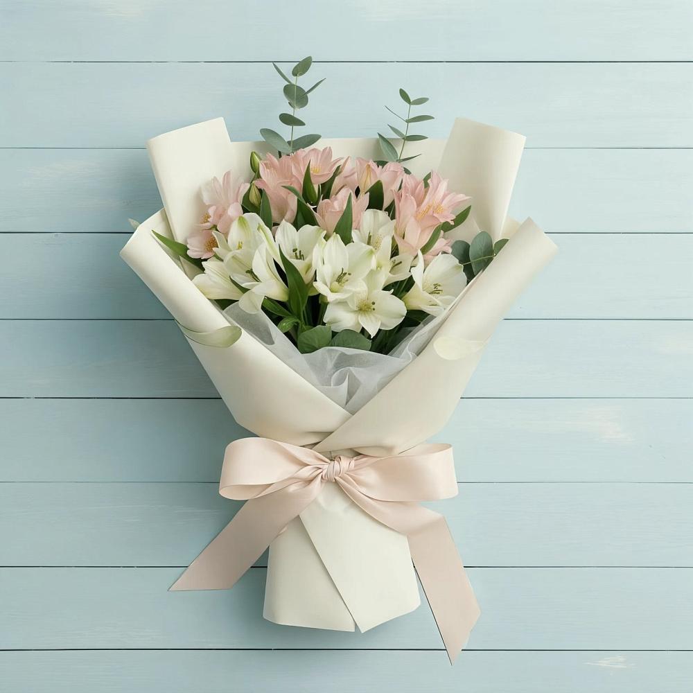 Букет цветов из: Альстромерии в Темижбекском