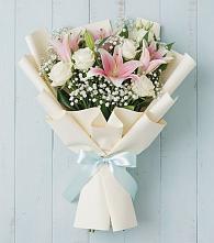 Букет цветов из:  Лилии в Темижбекском