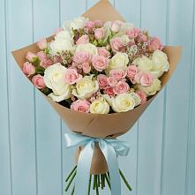 Букет цветов из:  Розы в Темижбекском